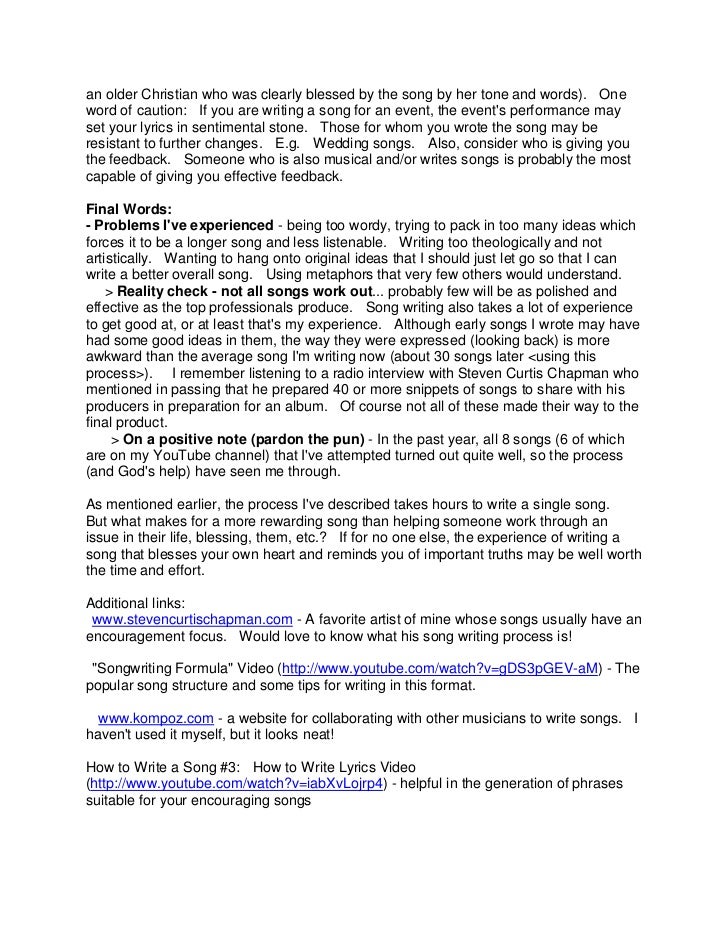 tips for writing a song tips for writing a song