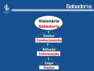 Sabedoria Visionário Sabedoria Gestor Conhecimento Bêbado Informação Cego Dados 