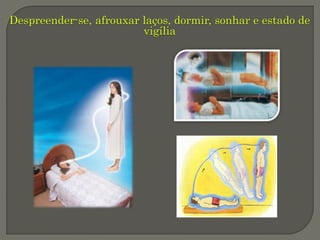 Despreender-se, afrouxar laços, dormir, sonhar e estado de
vigília
 