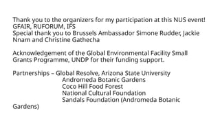 Simone Rudder Reclaiming Biocultural Knowledge through Education and Citizen ...