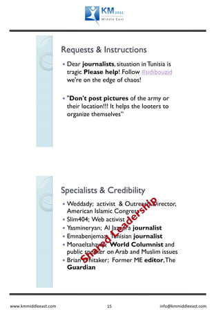 Requests & Instructions
                          Dear journalists, situation in Tunisia is
                           tr...