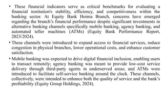 Impact of Alternative Banking Channels on Financial Performance at ...