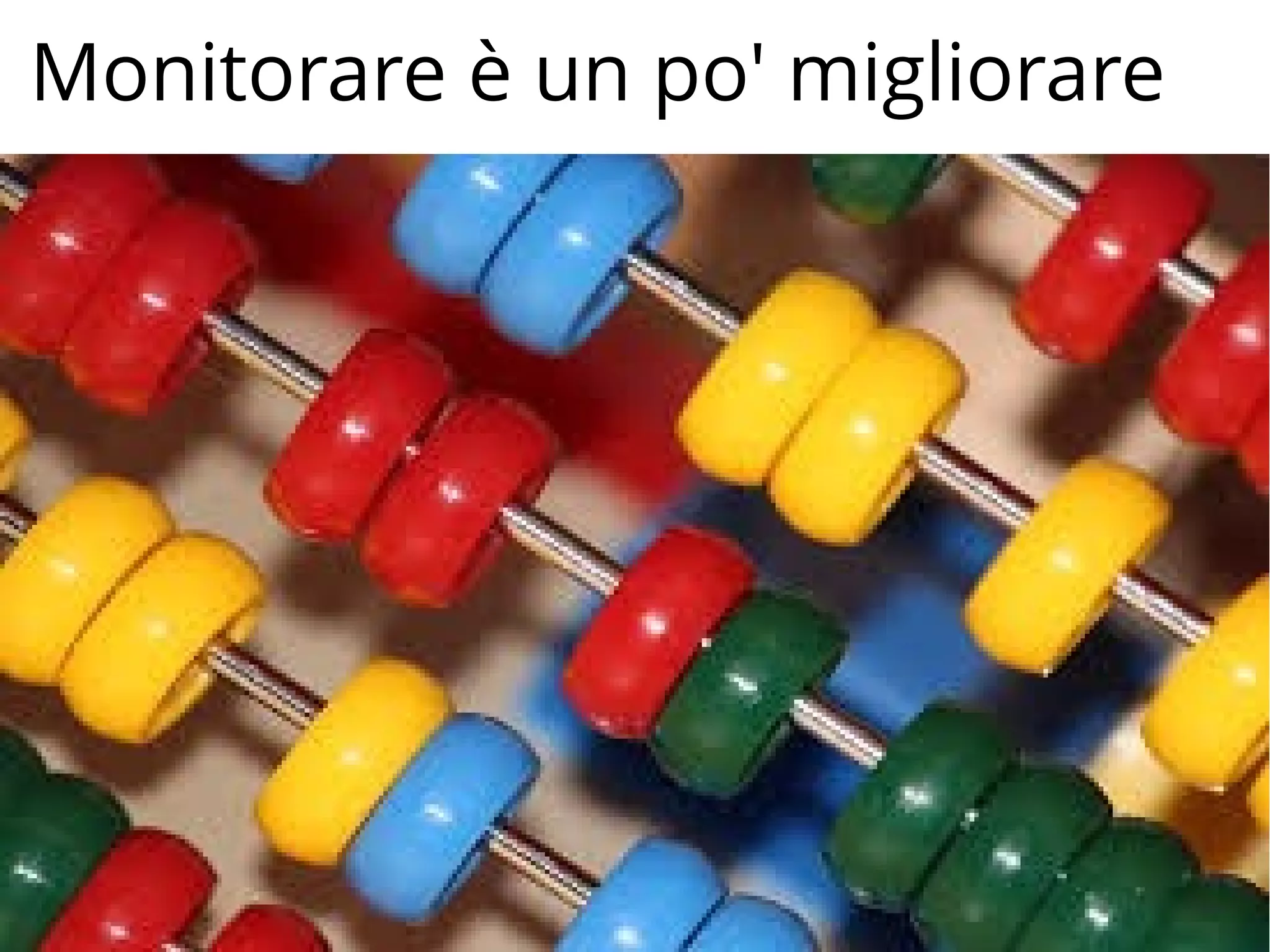 Monitorare è un po' migliorare
Foto di Tanya Cappel, Flickr