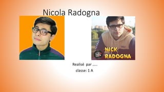 Nicola Radogna
Realisé par …..
classe: 1 A
 