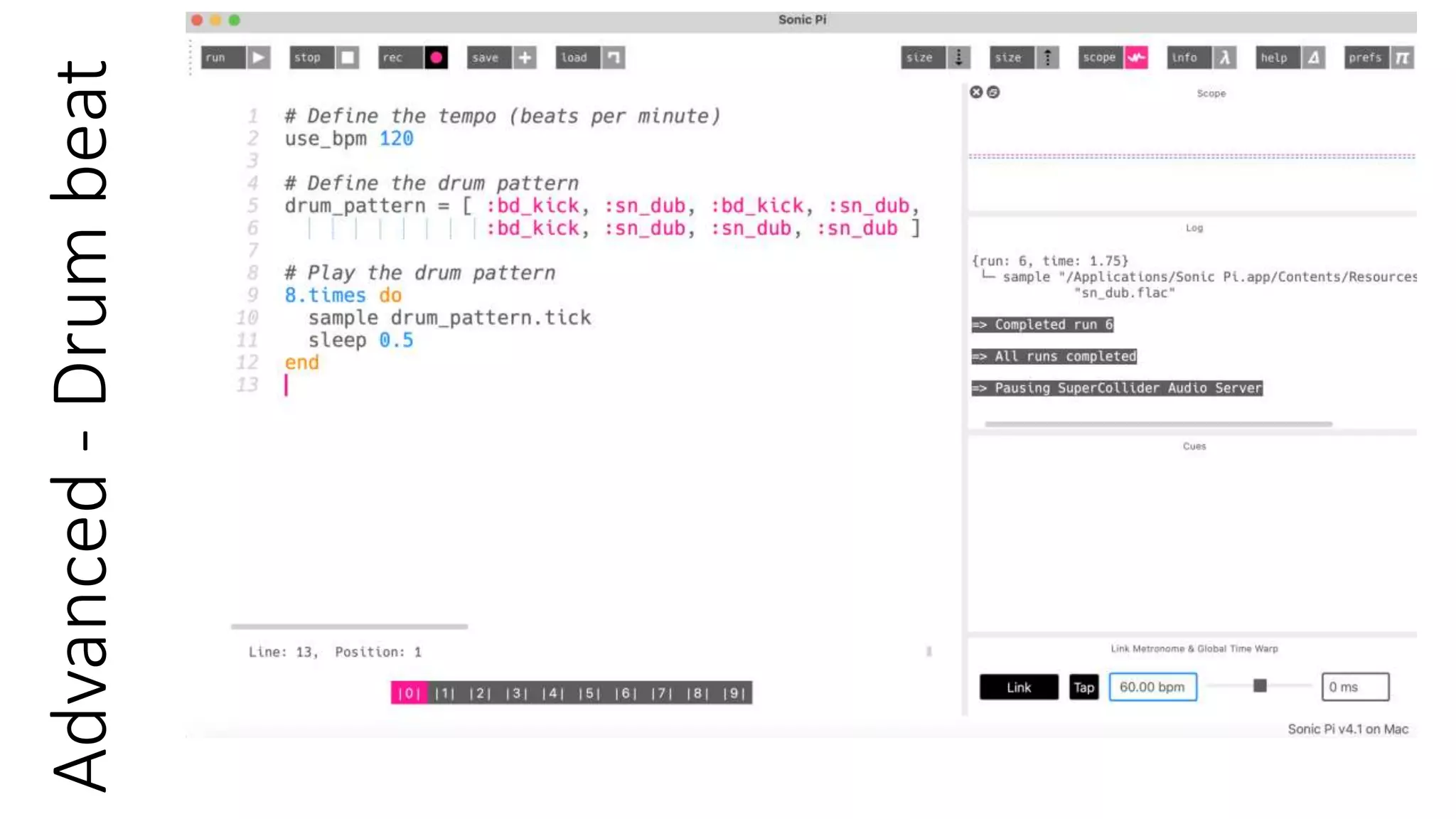 Advanced
-
Drum
beat
 