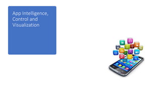 App Intelligence,
Control and
Visualization
 