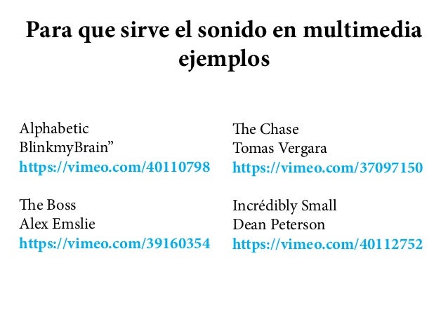 Sonido multimedia