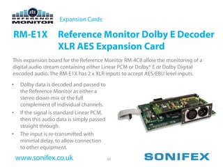 Sonifex reference-monitor-products | PDF