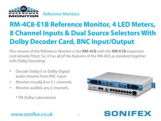Sonifex reference-monitor-products | PDF