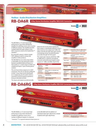 Red Box Audio Sonifex New Product Updates sept 2011 | PDF