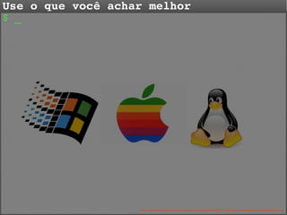 Use o que você achar melhor
$ _

http://webhostingreview.info/wp-content/uploads/2011/05/linux-windows-mac-645x483.png

 