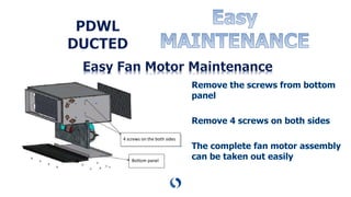 Bottom panel
4 screws on the both sides
 
