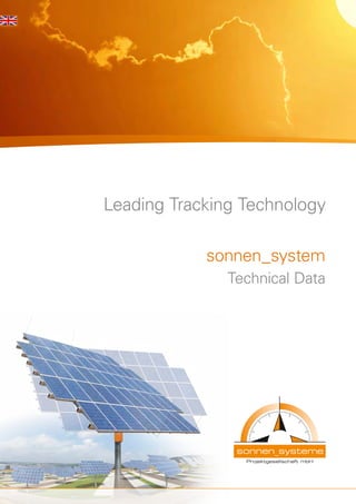 Leading Tracking Technology 
sonnen_system 
Technical Data 
 