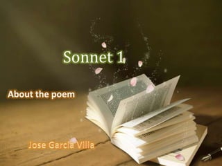 Sonnet 1
 