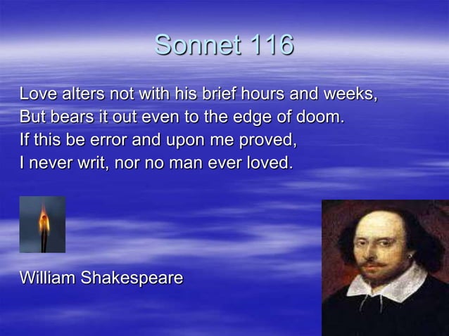 Sonnet 116 Poem Analysis Sonnet 116 | PPTX | Poetry | Books and Literature