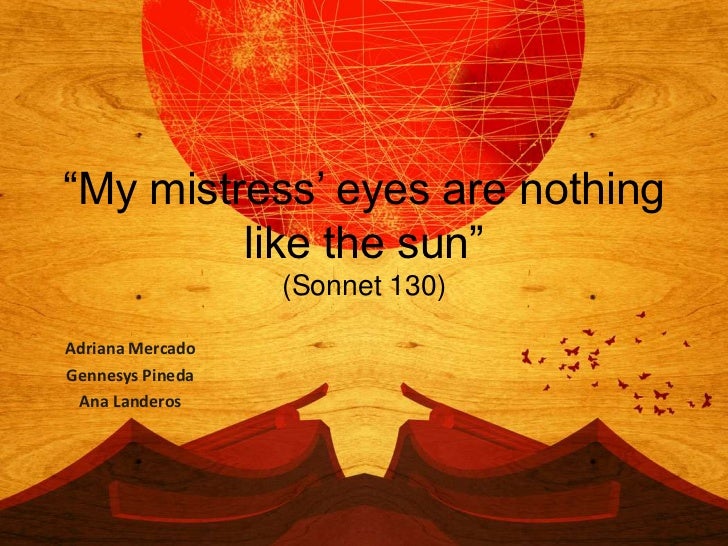 sonnet 130 scansion