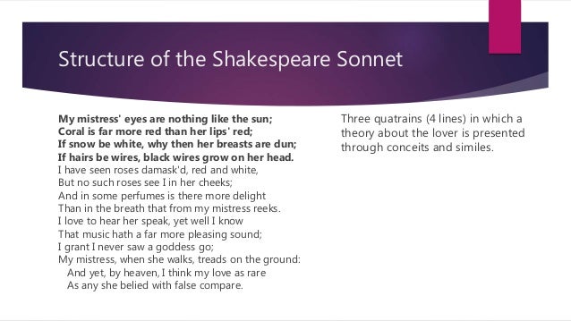 shakespeare sonnet structure