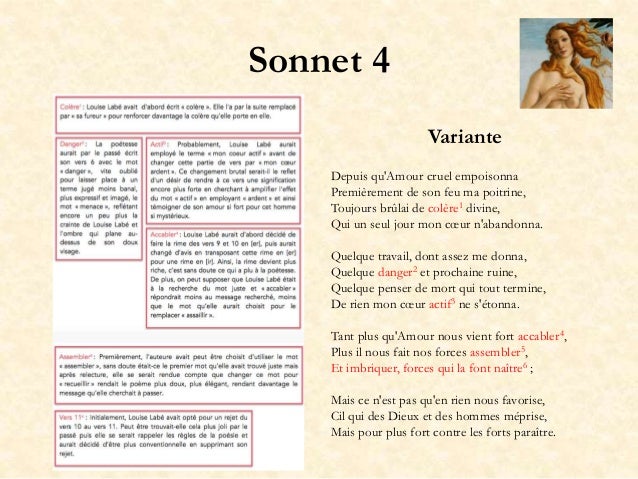 Louise Labe Sonnets Variantes Louise Labe Sonnets Variantes
