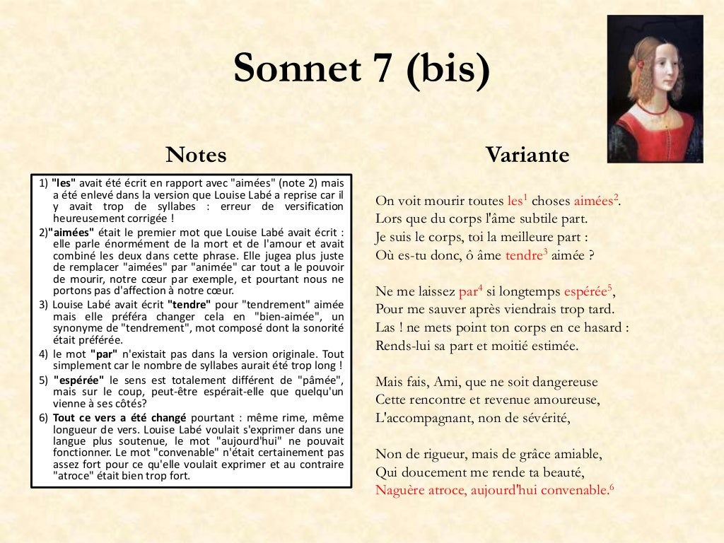 Les 24 Sonnets De Louise Labé Pdf