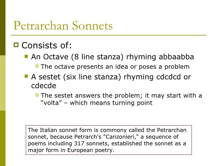sonnet structure