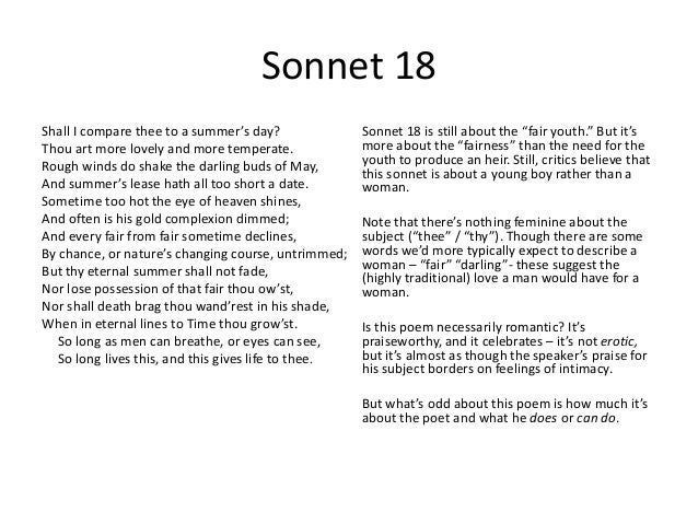 italian sonnet examples by students