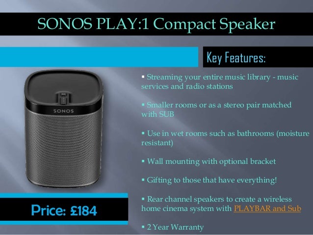 sonos home music system