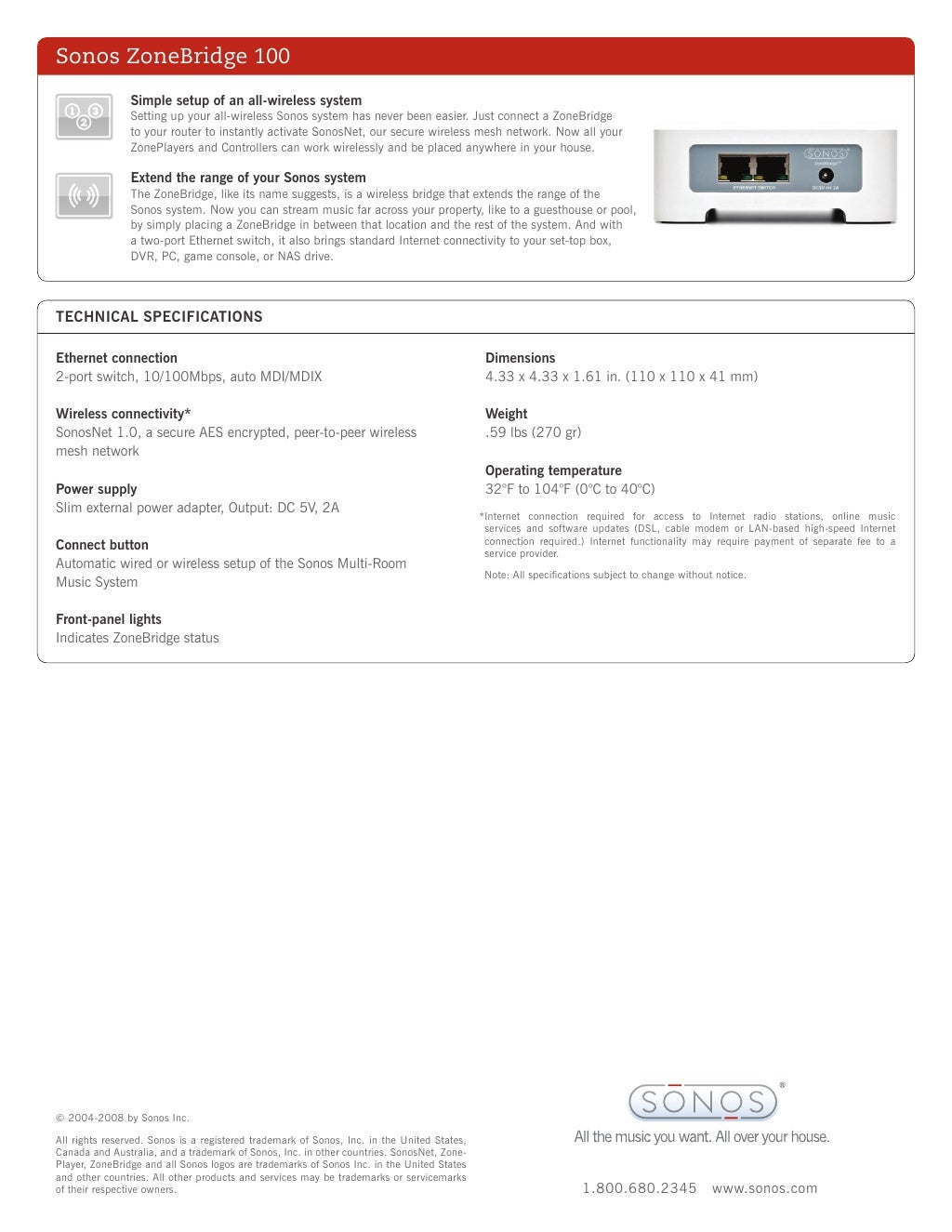 zonebridge br100