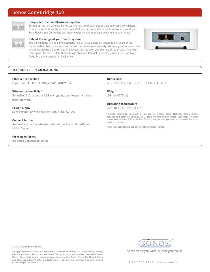 set up sonos bridge wireless