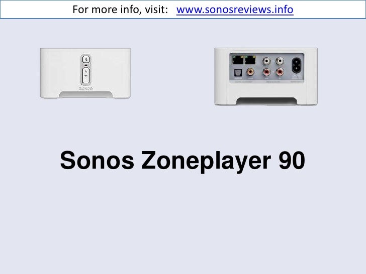 sonos zoneplayer 90