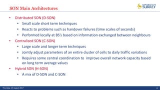 SON techniques for small cells in 5G | PDF
