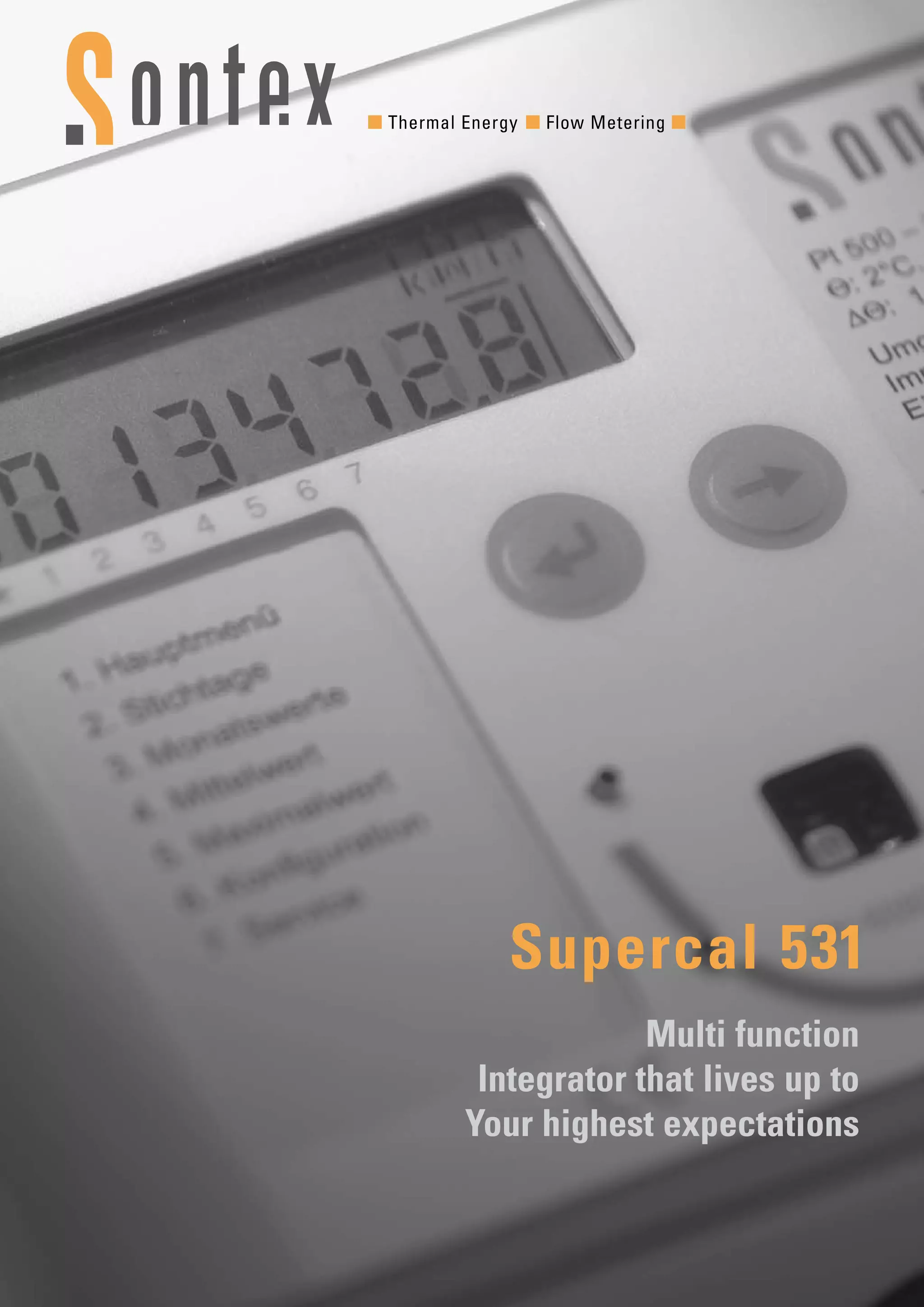 Sentech 531 Module Sontex Supercal 531 Multifunctional Integrator - Brochure | PDF