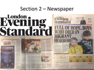 Section 2 – Newspaper
 