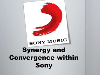 Synergy and
Convergence within
      Sony
 