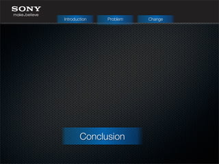 Introduction Problem Change
Conclusion
 