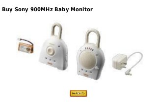 Buy Sony 900MHz Baby Monitor
 