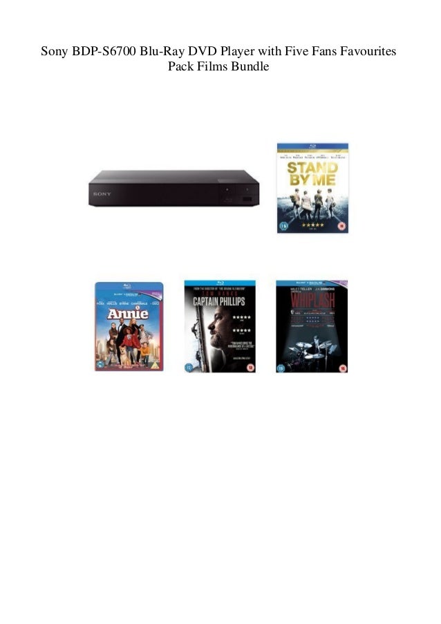 Sony p S6700 Blu Ray Dvd Player With Five Fans Favourites Pack Film