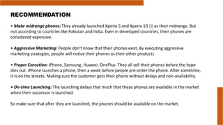 Smartphone Case Study Sony Smartphones Case Study, Why did they fail? Marketing and Consumer ...