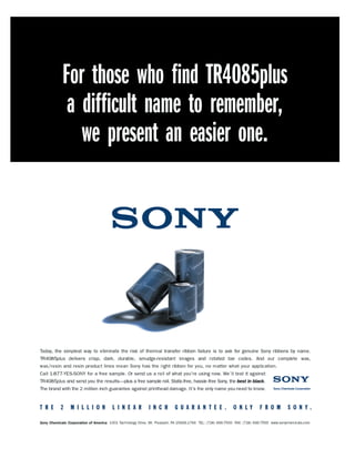 Sony Difficult