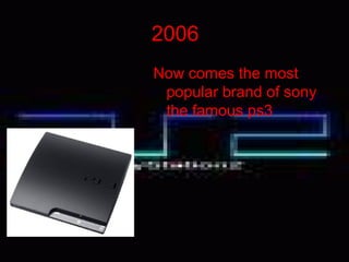 22006
Now comes the most
popular brand of sony
the famous ps3
 
