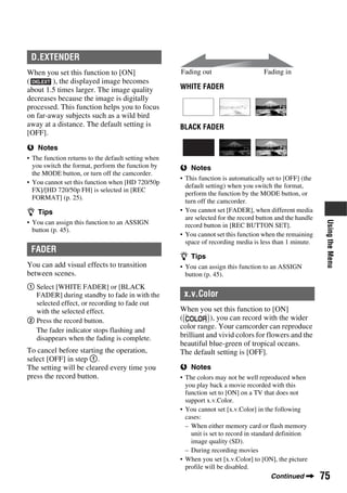 Sony HXR-NX5E Operation Manual