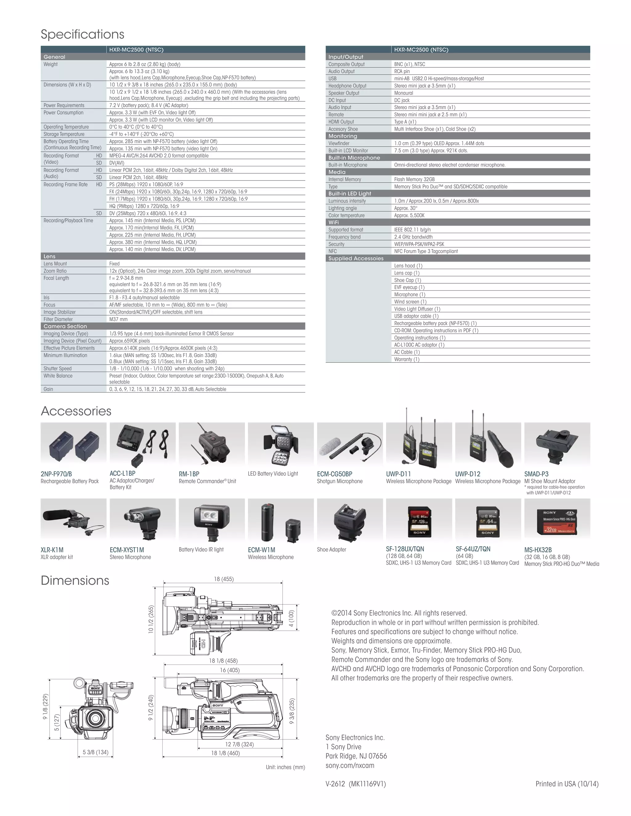 Batteria Compatibile Otech Per Sony HXR-MC2000E - 1 Anno Di Garanzia