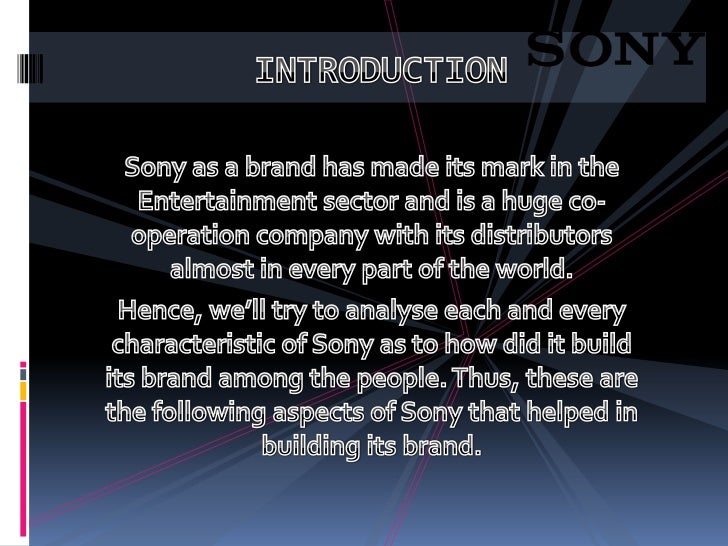 Sony presentation