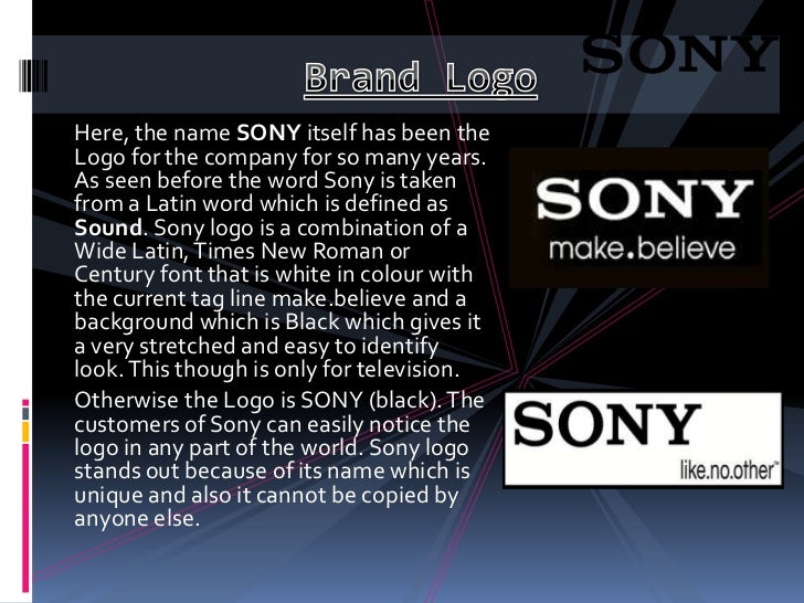 Sony presentation