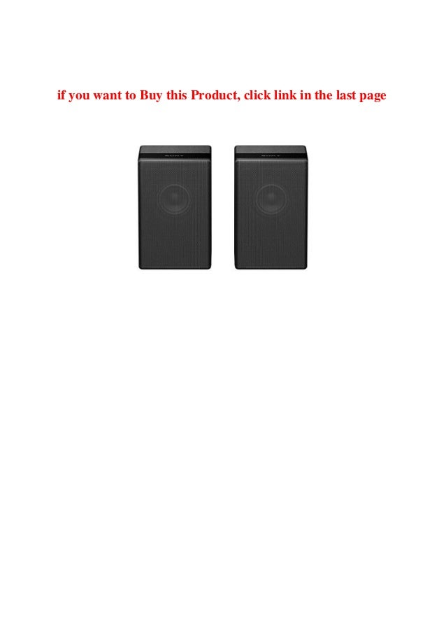 sony sound bar wireless rear speakers