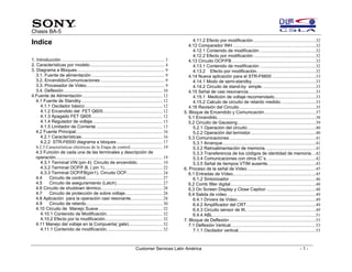 Sony training chasis ba5 | PDF