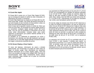 Sony training chasis ba5 | PDF