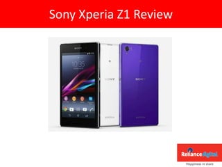 Sony Xperia Z1 Review

 