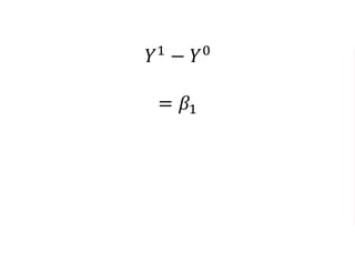 𝑌1 − 𝑌0
= 𝛽1
 