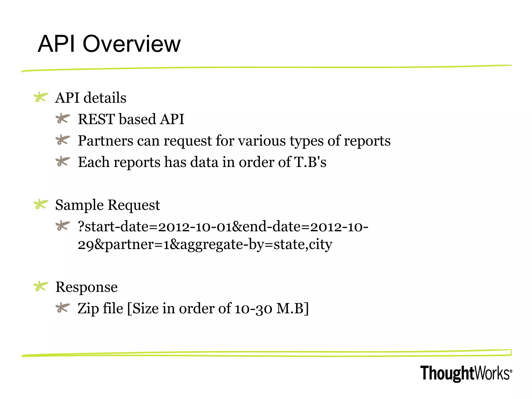 Real Time API delivering data @ Scale | PPT