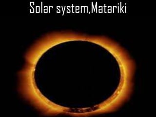 Solar system,Matariki
 